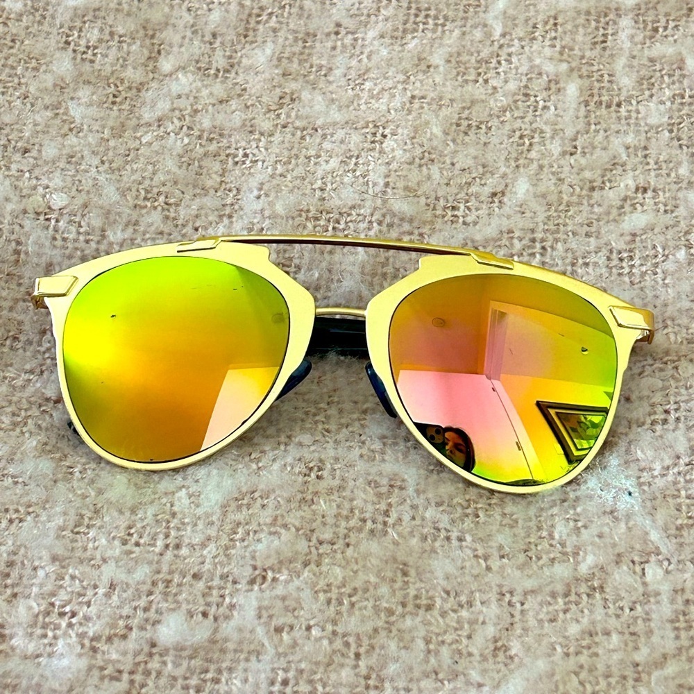 Non Brand Gold Aviator Frames